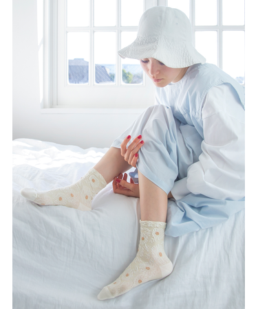 お花フロートショートソックス