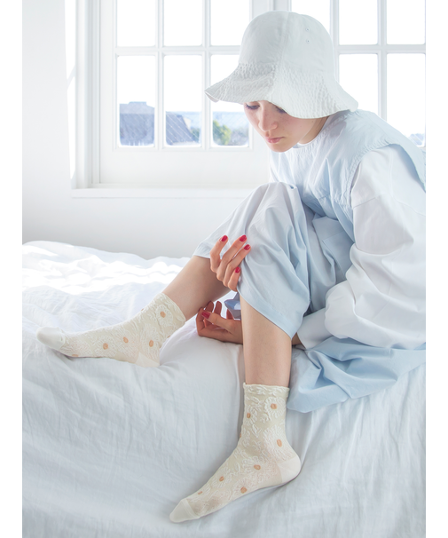 お花フロートショートソックス