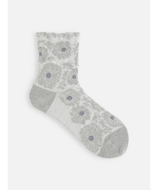 お花フロートショートソックス