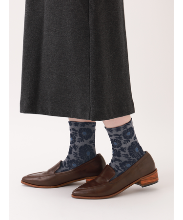 お花フロートショートソックス