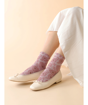 お花フロートショートソックス