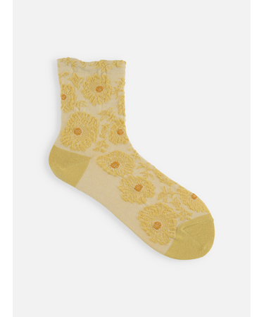 お花フロートショートソックス