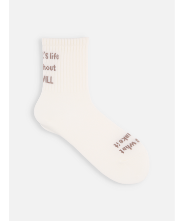 メッセージロゴショートソックス