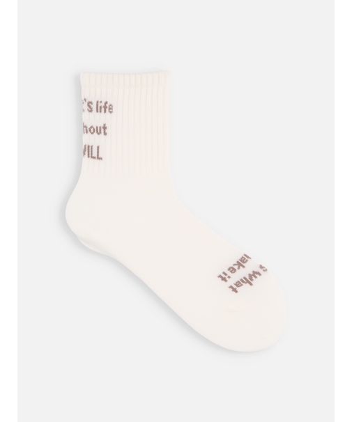 メッセージロゴショートソックス