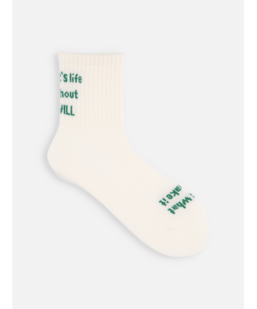 メッセージロゴショートソックス