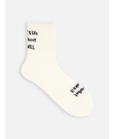 メッセージロゴショートソックス