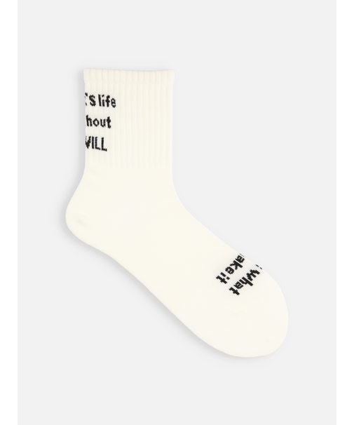 メッセージロゴショートソックス