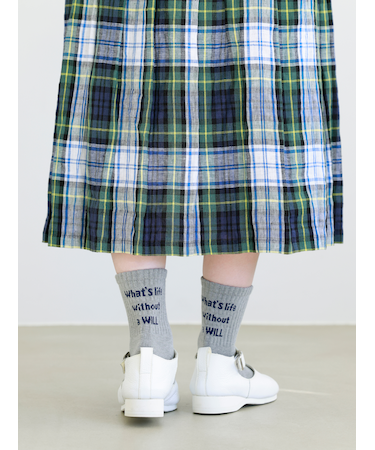 メッセージロゴショートソックス