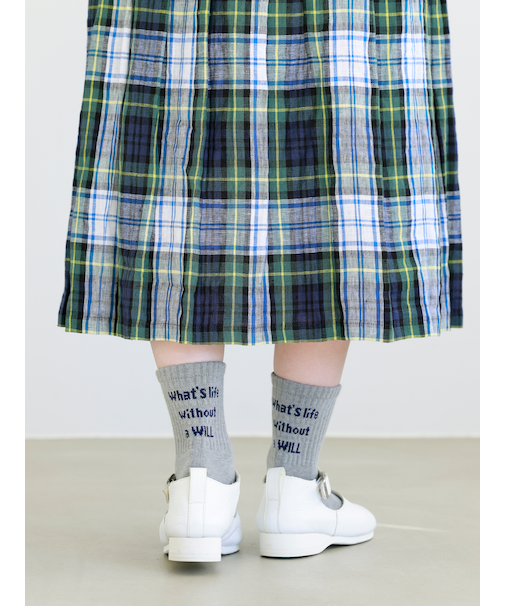 メッセージロゴショートソックス