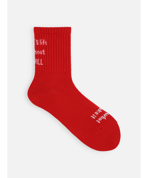 メッセージロゴショートソックス