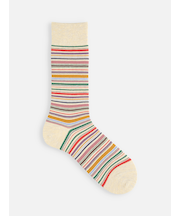 【Tabio MEN】カラフルマルチボーダーソックス