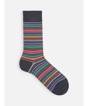 【Tabio MEN】カラフルマルチボーダーソックス