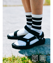 【Tabio MEN】アメリブクッションパイルラインクルー丈ソックス