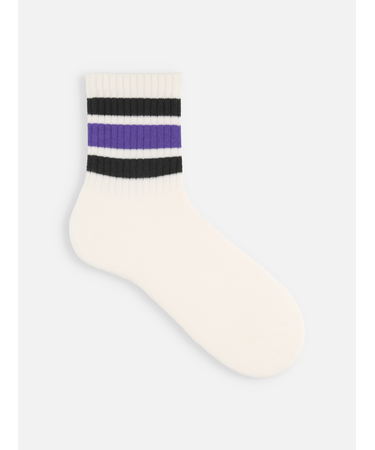 【Tabio MEN】アメリブクッションパイルラインクルー丈ソックス