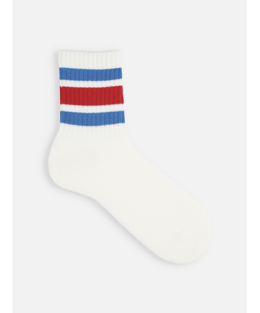 【Tabio MEN】アメリブクッションパイルラインクルー丈ソックス