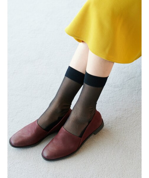 チュールリブスリークソックス