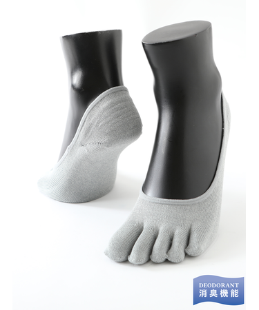 【Tabio MEN】デオドラント五本指カバーソックス(27.0～29.0cm)