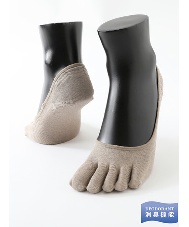 【Tabio MEN】デオドラント五本指カバーソックス(27.0～29.0cm)