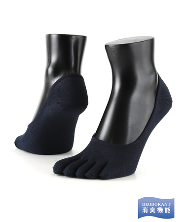 【Tabio MEN】デオドラント五本指カバーソックス(27.0～29.0cm)