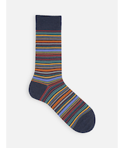 【Tabio MEN】カラフルマルチボーダーソックス(27.0～29.0cm)