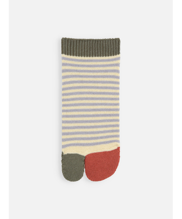 足袋ボーダーショートソックス