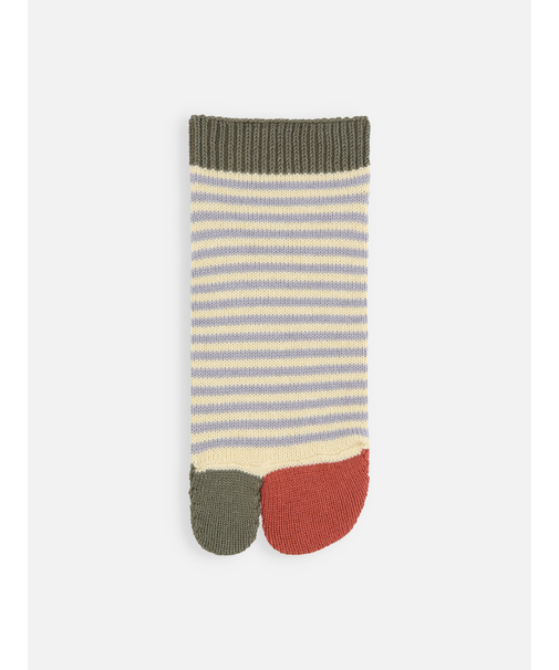 足袋ボーダーショートソックス