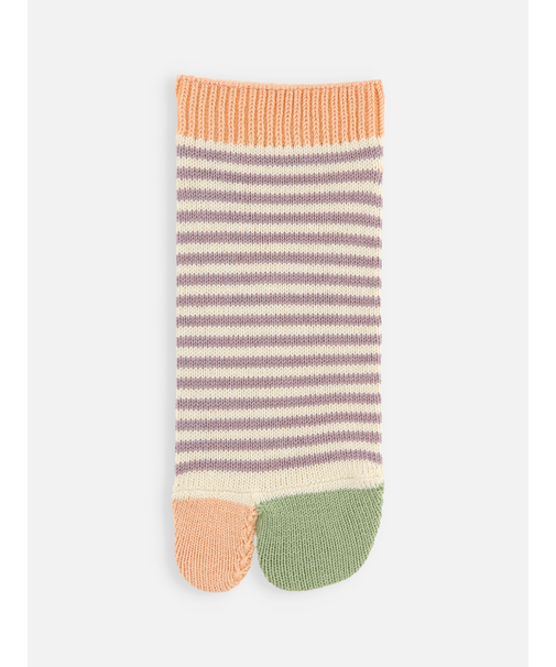 足袋ボーダーショートソックス