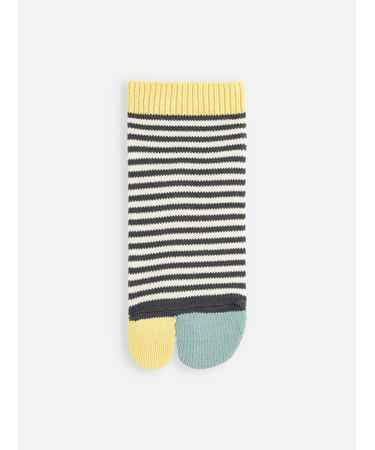 足袋ボーダーショートソックス