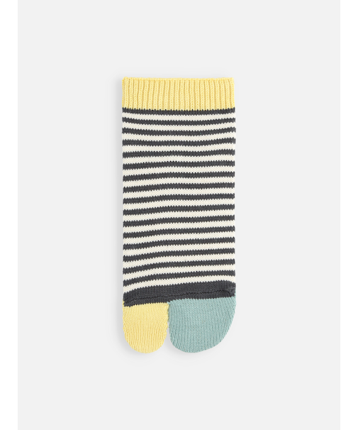 足袋ボーダーショートソックス