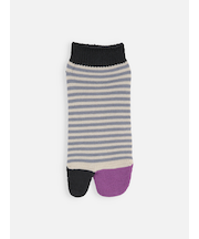 足袋ボーダーショートソックス