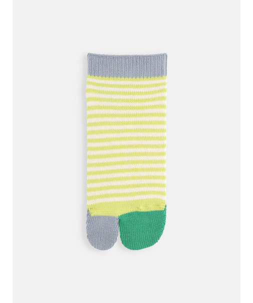 足袋ボーダーショートソックス