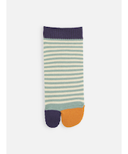 足袋ボーダーショートソックス