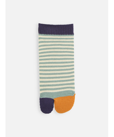 足袋ボーダーショートソックス