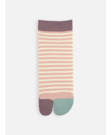 足袋ボーダーショートソックス