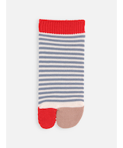 足袋ボーダーショートソックス