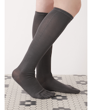 【美脚Labo】綿五本指着圧ハイソックス