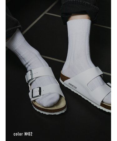 【Tabio MEN】ベーシック太リブショートソックス(23.0～25.0cm)