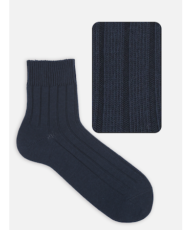 【Tabio MEN】ベーシック太リブショートソックス(23.0～25.0cm)
