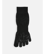 【綿100%】ゴム長五本指ショートソックス(21～22cm)