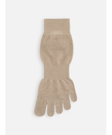 【綿100%】ゴム長五本指ショートソックス(21～22cm)