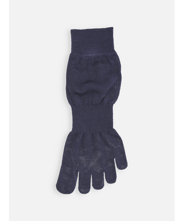 【綿100%】ゴム長五本指ショートソックス(21～22cm)