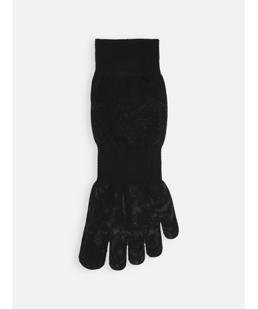 【綿100%】ゴム長五本指ショートソックス(23～24cm)