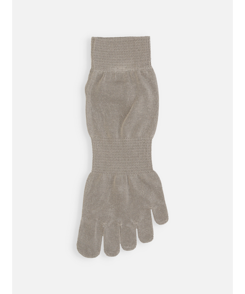 【綿100%】ゴム長五本指ショートソックス(23～24cm)