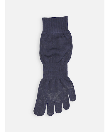 【綿100%】ゴム長五本指ショートソックス(23～24cm)