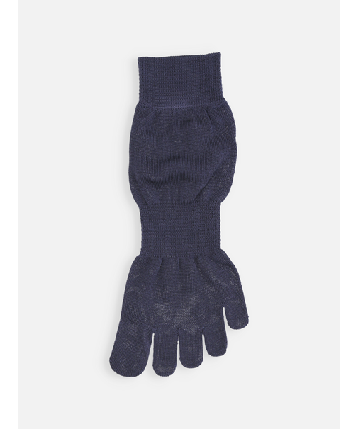 【綿100%】ゴム長五本指ショートソックス(23～24cm)