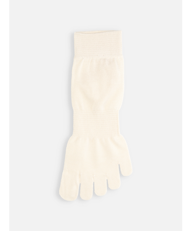 【綿100%】ゴム長五本指ショートソックス(25～26cm)