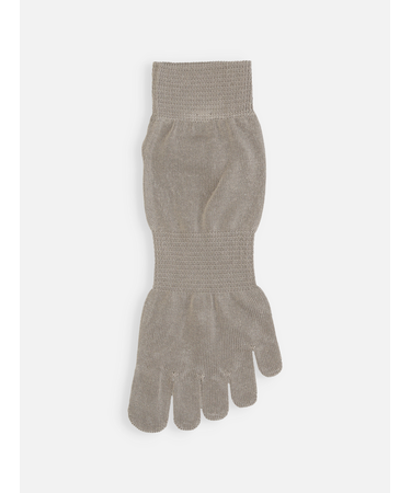 【綿100%】ゴム長五本指ショートソックス(25～26cm)