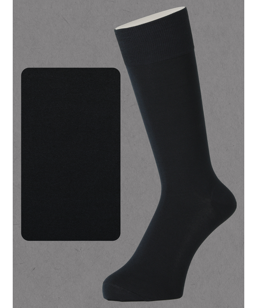 【Tabio MEN】連続シルケット無地レギュラー丈ソックス(23.0～25.0cm)