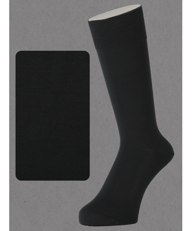 【Tabio MEN】連続シルケット無地レギュラー丈ソックス(27.0～29.0cm)