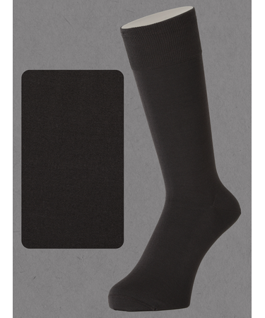 【Tabio MEN】連続シルケット無地レギュラー丈ソックス(27.0～29.0cm)